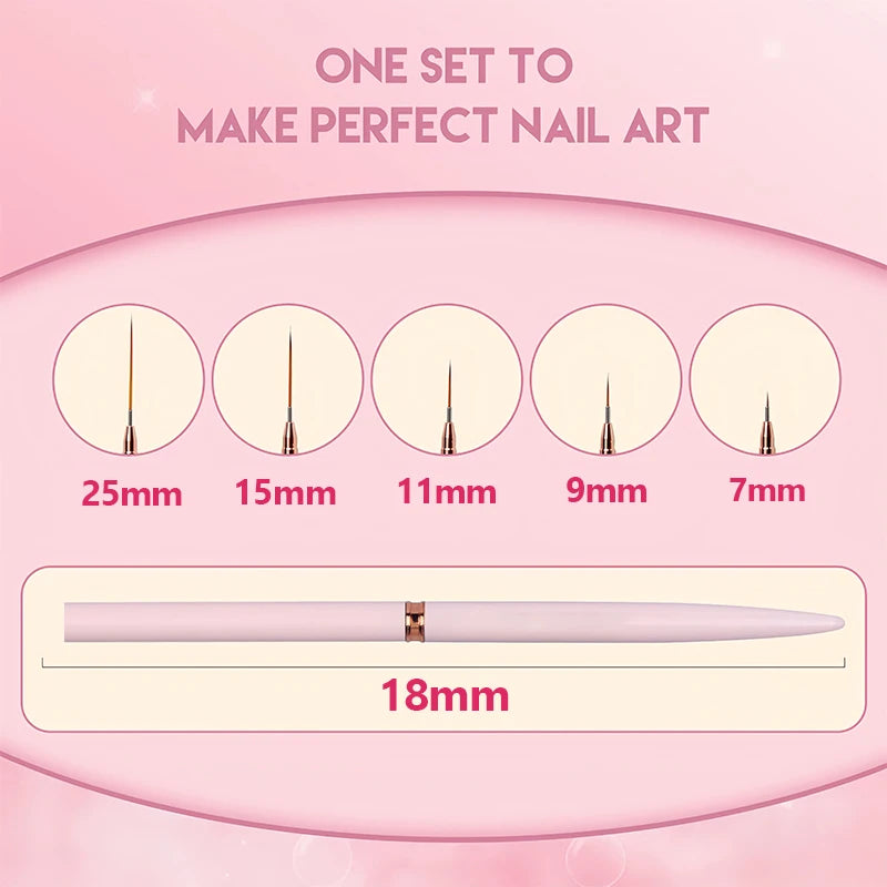 NailLine Pro - Precision Nail Art Brushes