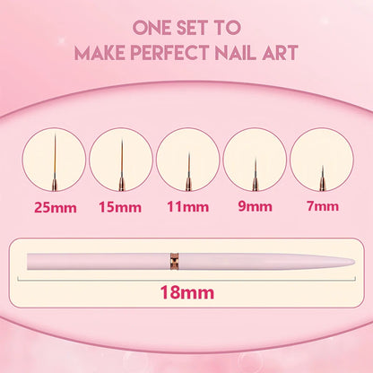 NailLine Pro - Precision Nail Art Brushes